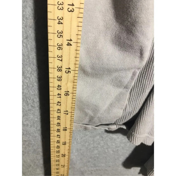 Womens Fabletics Cardigan Grey Open Front Cotton Blend Asymmetrical Hem - Picture 4 of 5